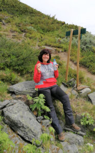 Katja Schmoll - beim Wandern